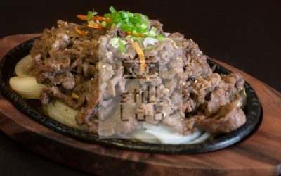 Bulgogi BBQ on hot iron plate