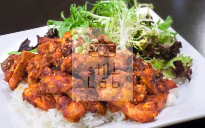 Spicy Chicken BBQ with Rice