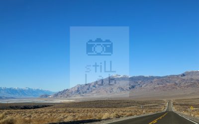 Highway through desert